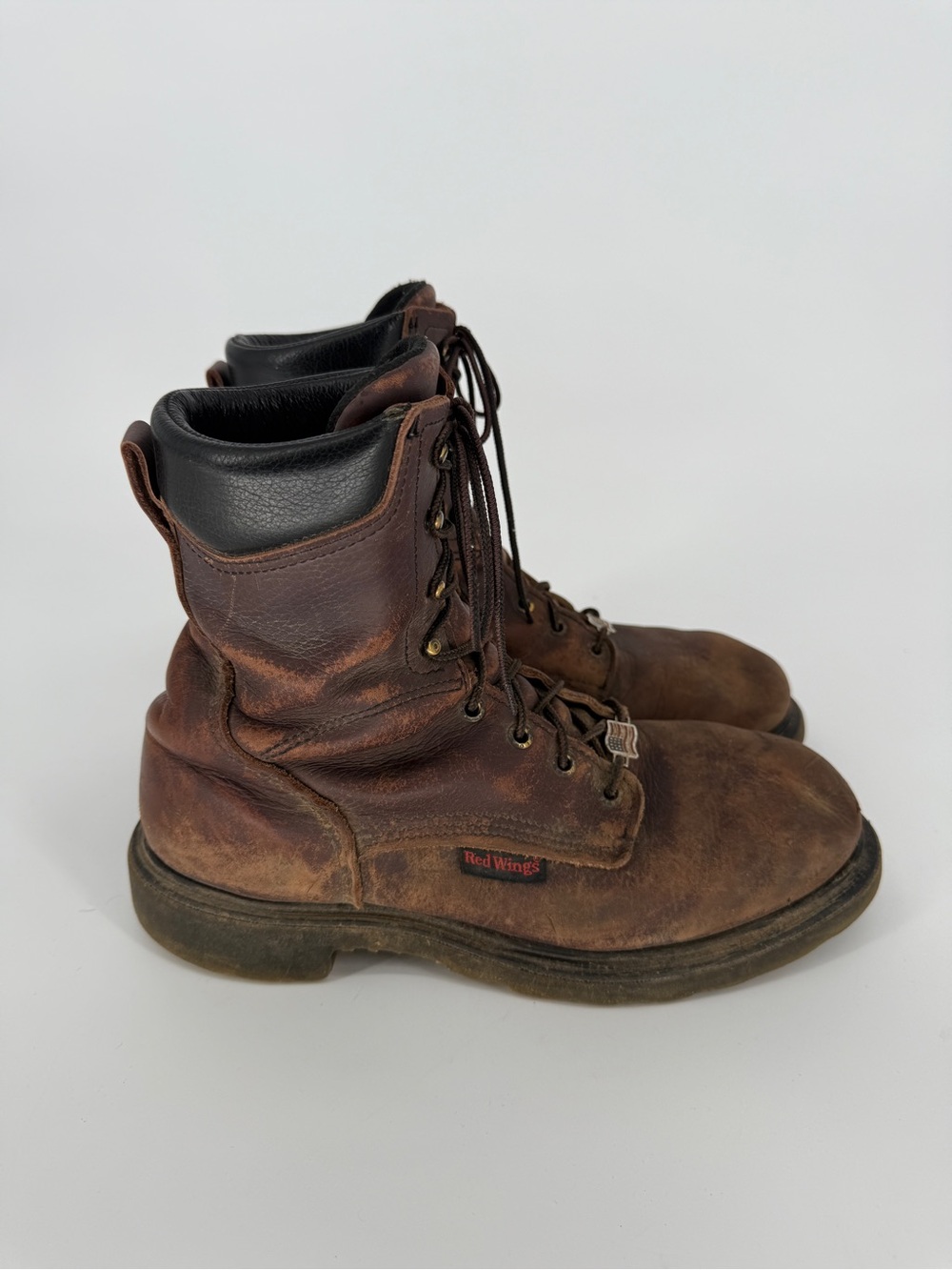 Red Wing Shoes Lace Up Work Boots Size 10